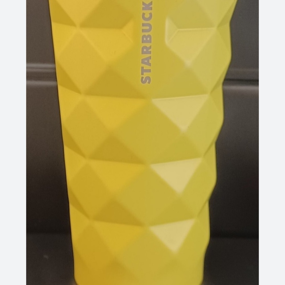 Starbucks Vibrant Yellow Textured Tumbler